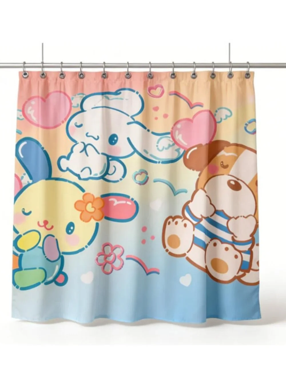 Pastel Dreamy Character Shower Curtain 59